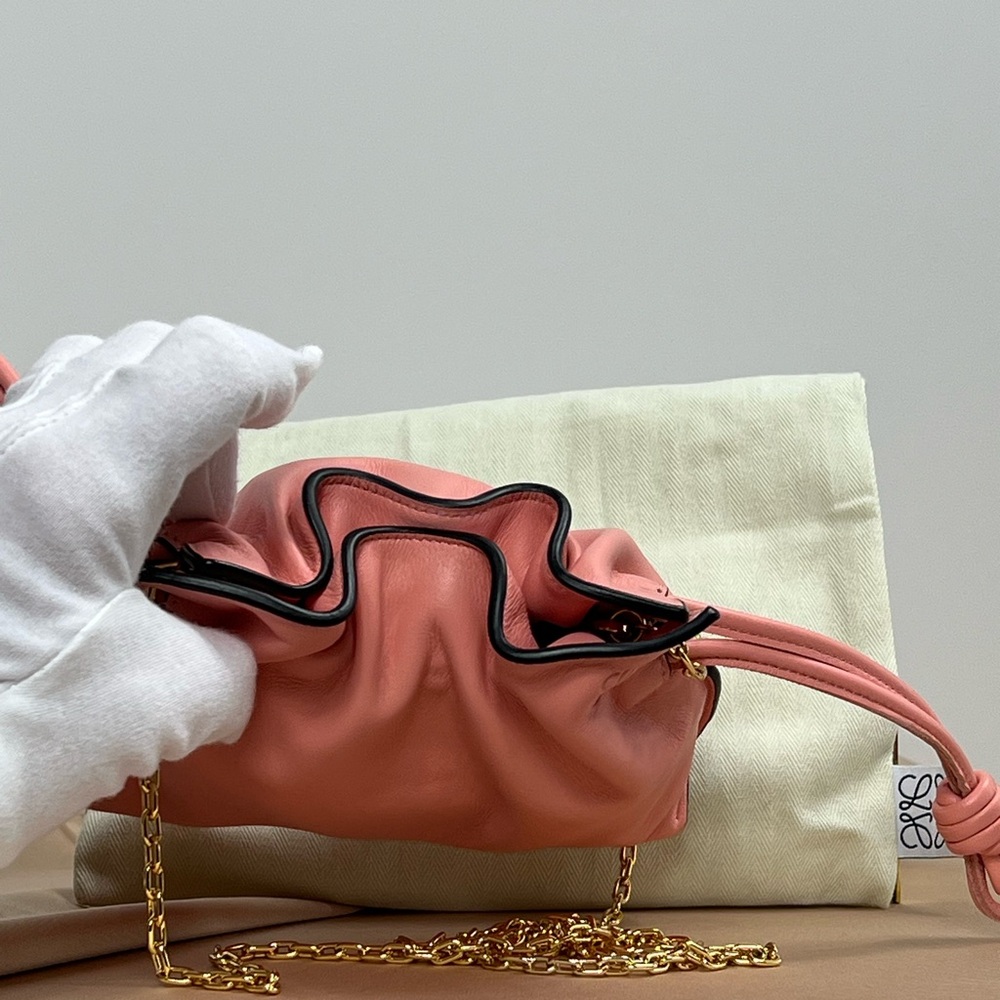 PINK FLAMENCO CLUTCH BAG, NANO SIZE—UNUSED CONDITION—NOT AVAILABLE IN STORES - Picture 7 of 14